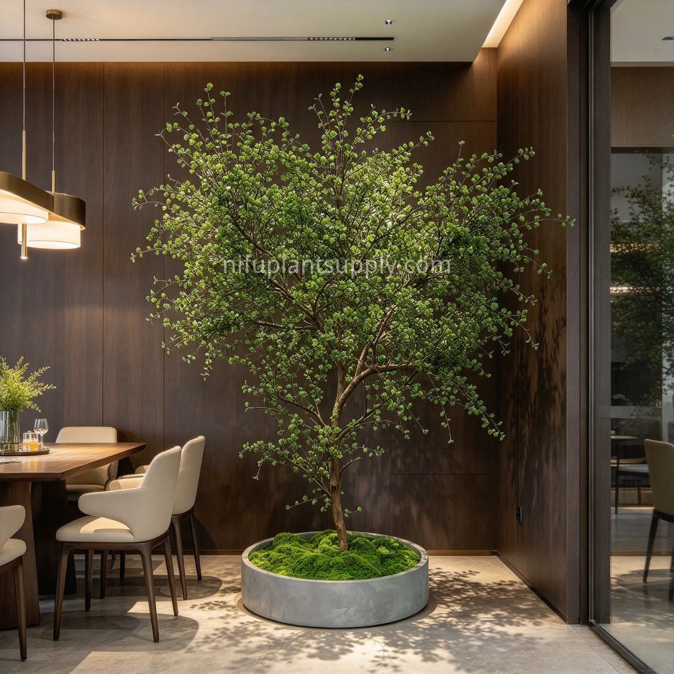 245CM Natural Look Large Artificial Thin Leaf Tree Potted Tree for interior design,245CM Natural Look Large Artificial Thin Leaf Tree Potted Tree for interior design