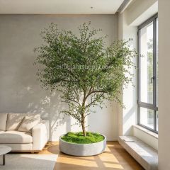 245CM Natural Look Large Artificial Thin Leaf Tree Potted Tree for interior design,245CM Natural Look Large Artificial Thin Leaf Tree Potted Tree for interior design