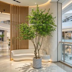 250CM Natural Trunk Large Artificial Enkianthus Tree Potted Tree for Home Decor,250CM Natural Trunk Large Artificial Enkianthus Tree Potted Tree for Home Decor
