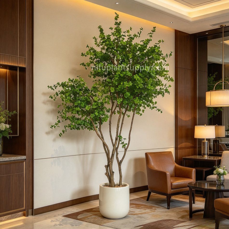 250CM Natural Trunk Large Artificial Enkianthus Tree Potted Tree for Home Decor,250CM Natural Trunk Large Artificial Enkianthus Tree Potted Tree for Home Decor