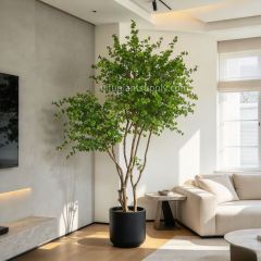 250CM Natural Trunk Large Artificial Enkianthus Tree Potted Tree for Home Decor,250CM Natural Trunk Large Artificial Enkianthus Tree Potted Tree for Home Decor