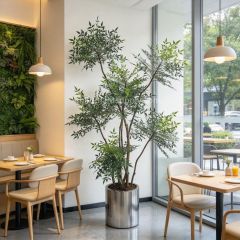 230CM High Simulated Artificial Nandina Tree Potted Plant for Hotel Decor,230CM High Simulated Artificial Nandina Tree Potted Plant for Hotel Decor