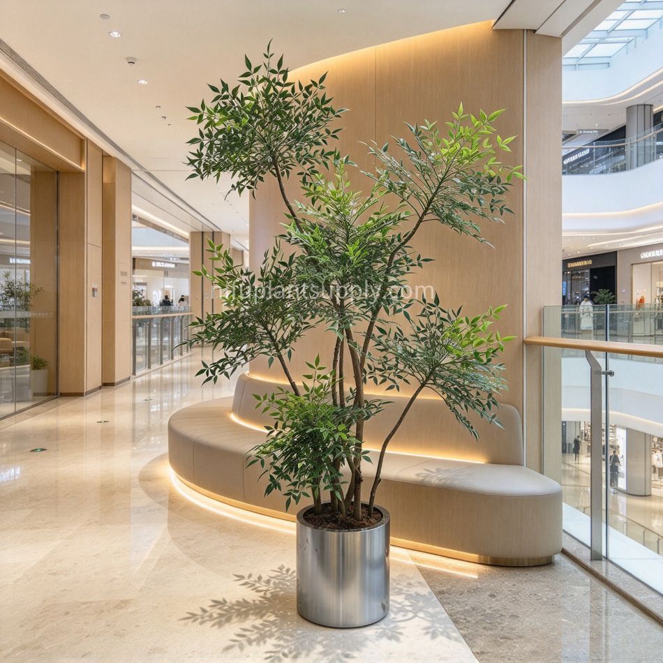 230CM High Simulated Artificial Nandina Tree Potted Plant for Hotel Decor,230CM High Simulated Artificial Nandina Tree Potted Plant for Hotel Decor