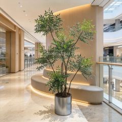 230CM High Simulated Artificial Nandina Tree Potted Plant for Hotel Decor,230CM High Simulated Artificial Nandina Tree Potted Plant for Hotel Decor