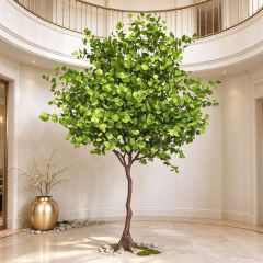 325CM Natural Looking Artificial Eucalyptus Potted Tree for Home Decor,325CM Natural Looking Artificial Eucalyptus Potted Tree for Home Decor