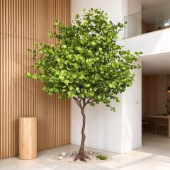 325CM Natural Looking Artificial Eucalyptus Potted Tree for Home Decor,325CM Natural Looking Artificial Eucalyptus Potted Tree for Home Decor