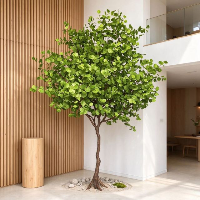 325CM Natural Looking Artificial Eucalyptus Potted Tree for Home Decor,325CM Natural Looking Artificial Eucalyptus Potted Tree for Home Decor