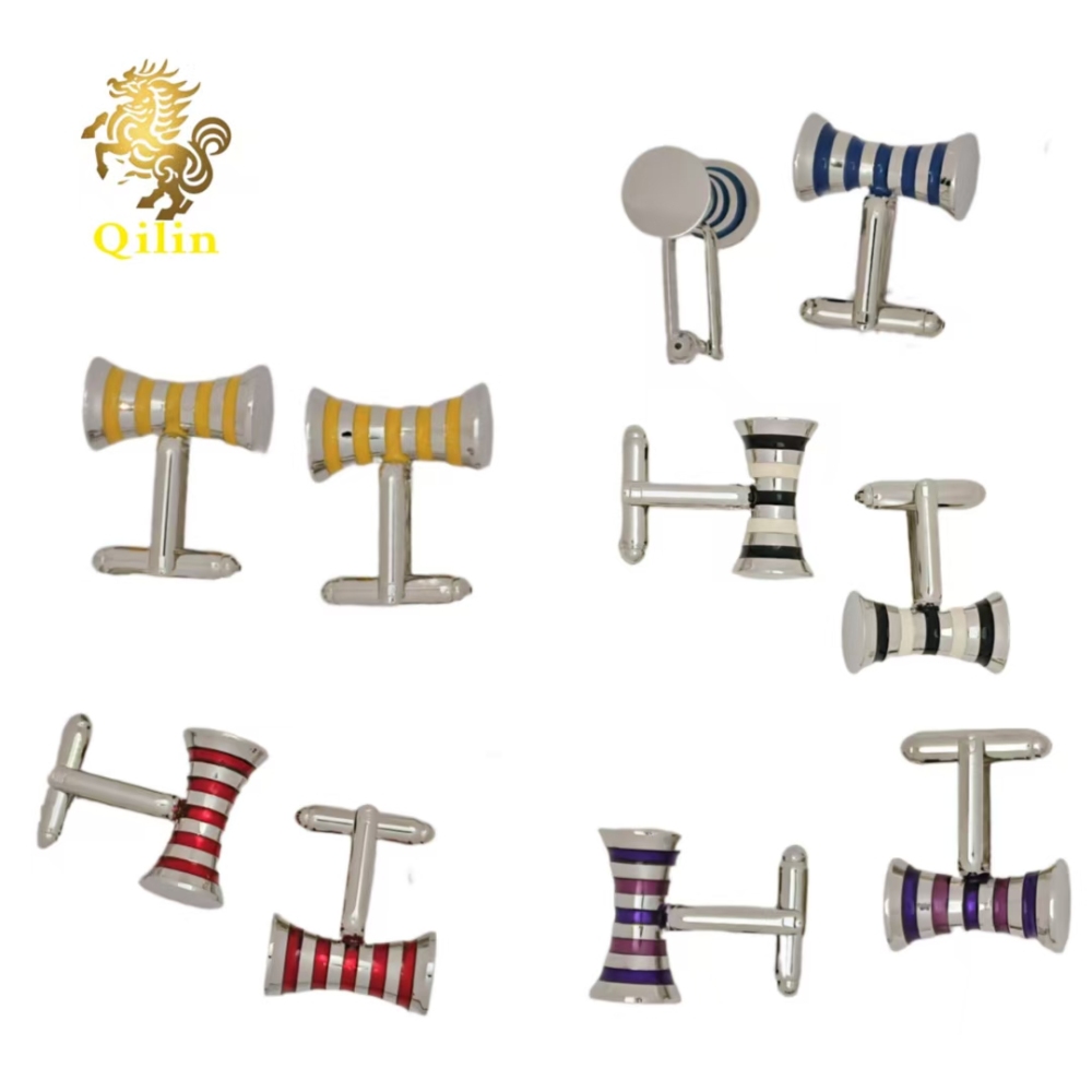 The Qilin cufflink gift box is suitable for both men and women. These handmade colorful cufflinks with an inner arc shape are suitable for matching with French-style shirts. They are also highly personalized gift accessories and can be applied to various