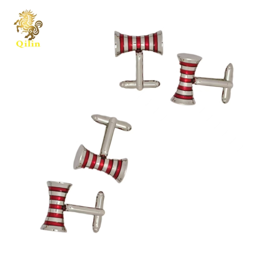 The Qilin cufflink gift box is suitable for both men and women. These handmade colorful cufflinks with an inner arc shape are suitable for matching with French-style shirts. They are also highly personalized gift accessories and can be applied to various