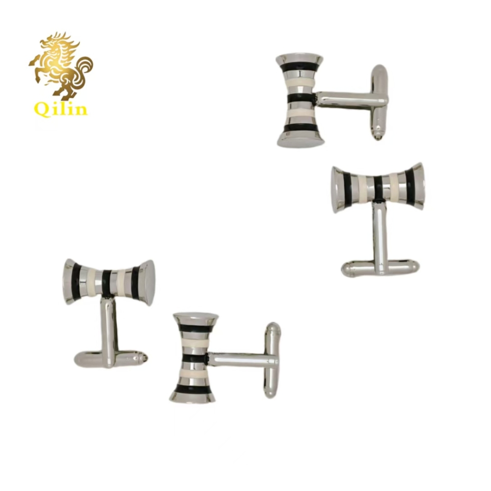 The Qilin cufflink gift box is suitable for both men and women. These handmade colorful cufflinks with an inner arc shape are suitable for matching with French-style shirts. They are also highly personalized gift accessories and can be applied to various