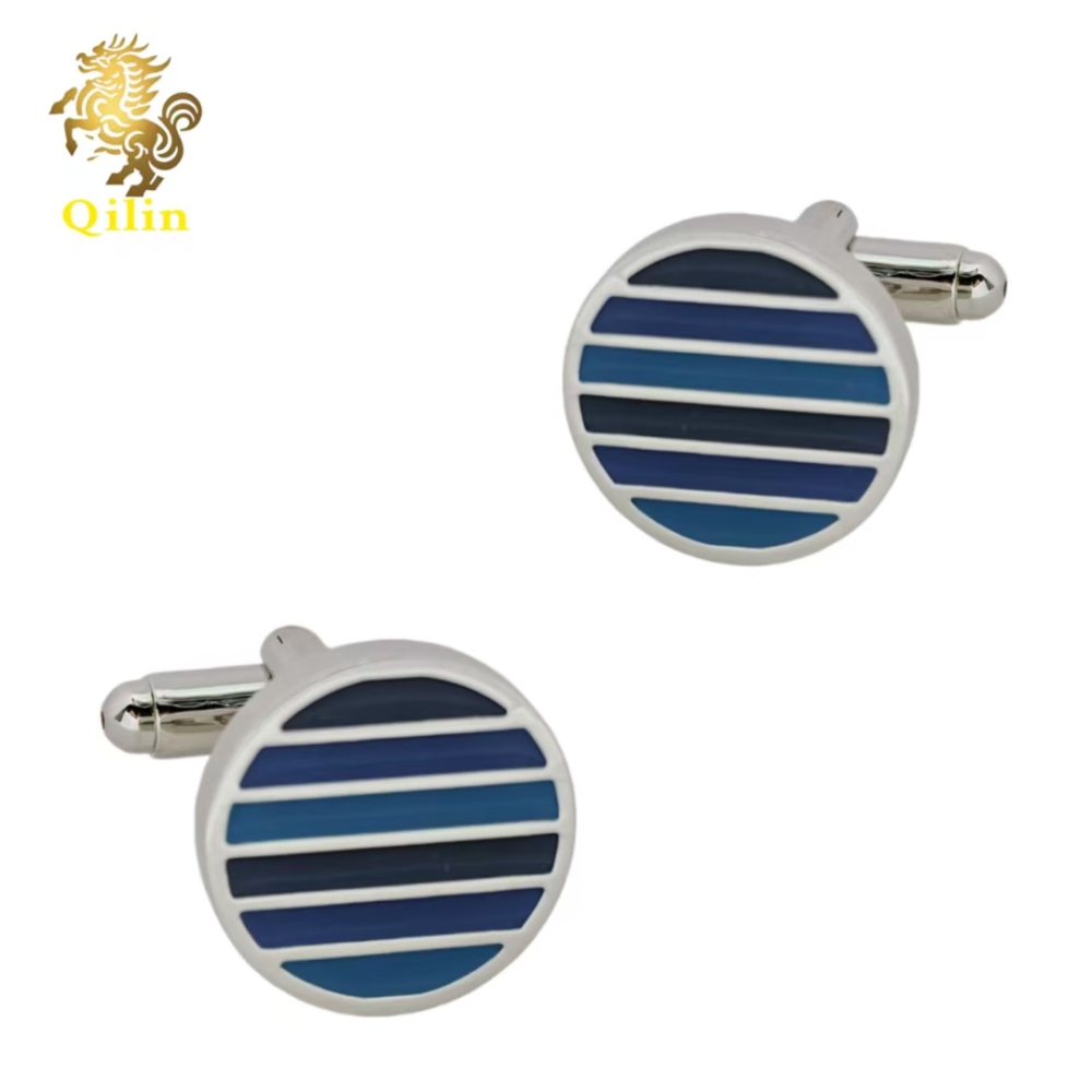 QiLin Unisex Cufflink Gift Box Packaging. Handmade colorful spliced cufflinks are suitable for matching with French-style shirts. They are also personalized gift accessories and applicable to various occasions.