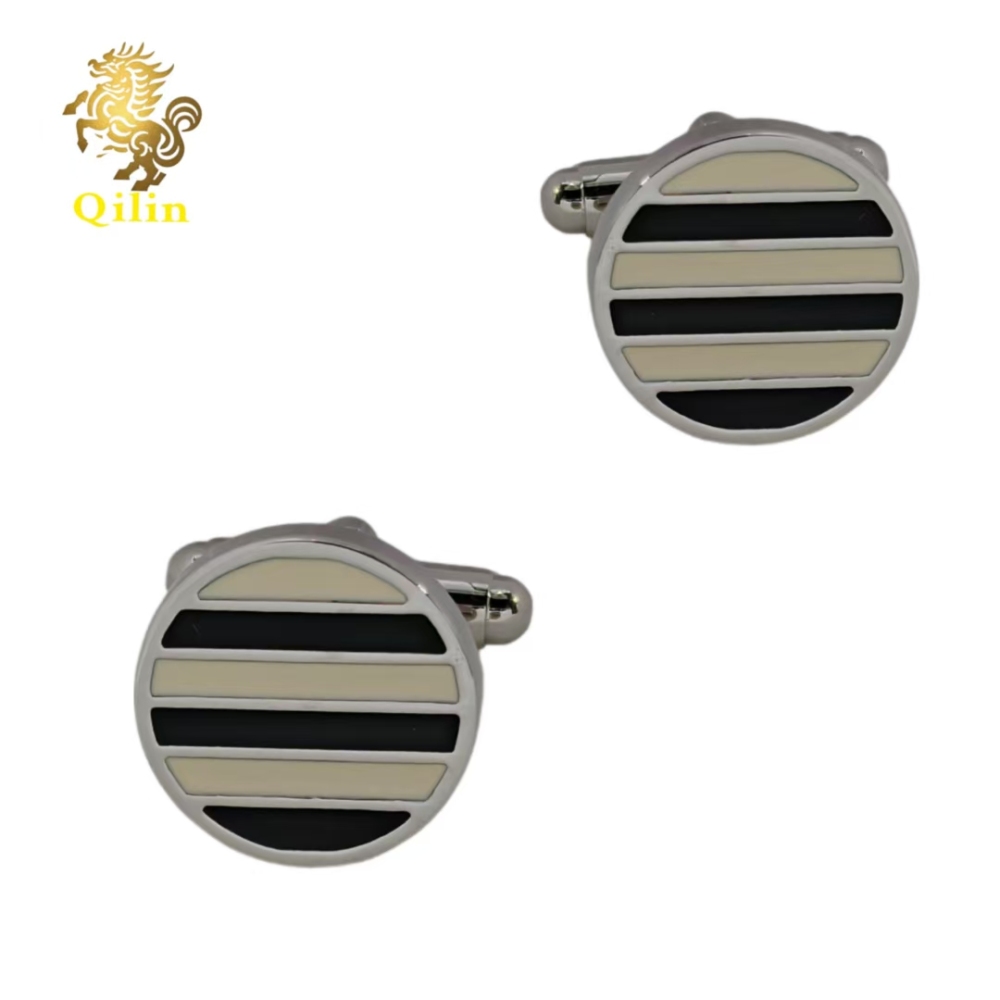 QiLin Unisex Cufflink Gift Box Packaging. Handmade colorful spliced cufflinks are suitable for matching with French-style shirts. They are also personalized gift accessories and applicable to various occasions.