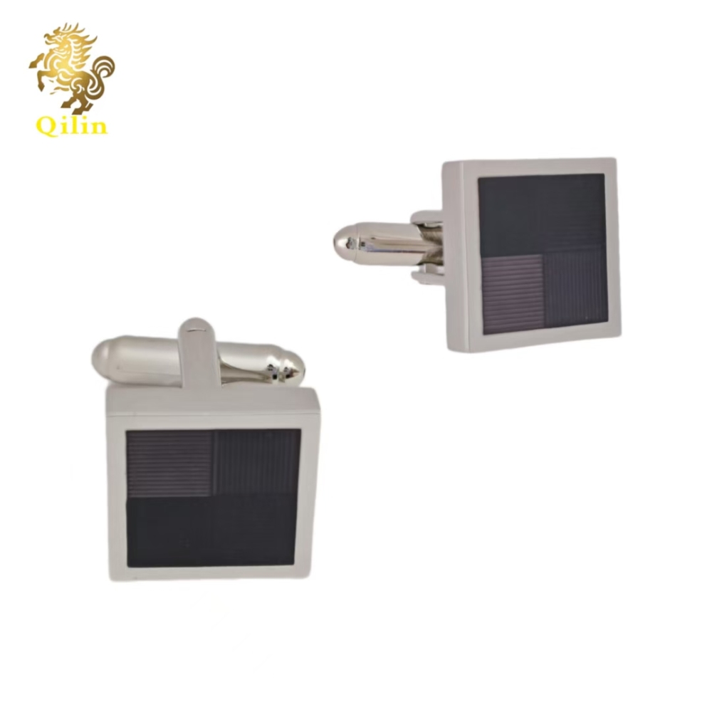 QiLin Unisex Cufflink Gift Box Packaging. Handmade four-color spliced cufflinks are suitable for matching with French-style shirts. They are also personalized gift accessories and applicable to various occasions.