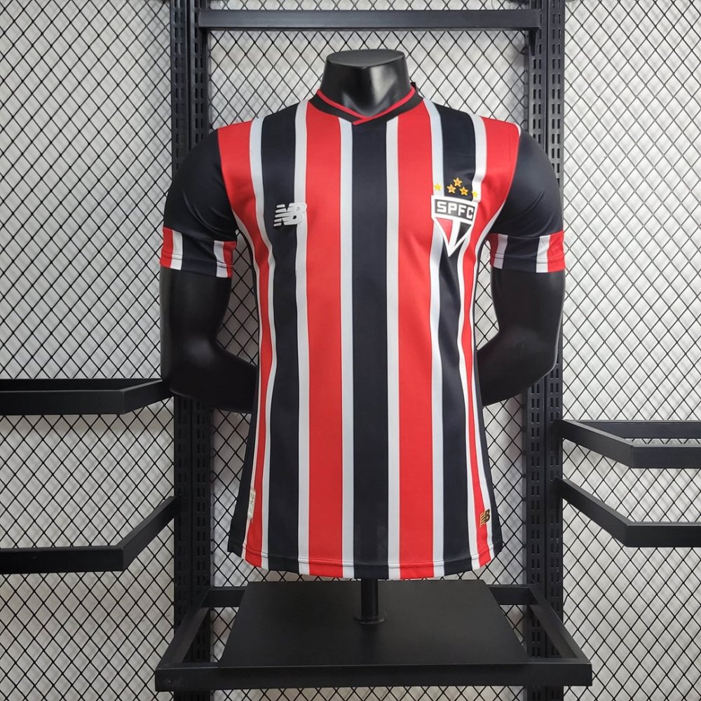 1:1 copy top quality 2024/2025 Player Version São Paulo Away Football Shirt