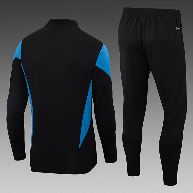 2023 Germany Half-Pull Training Suit Black Football Shirt