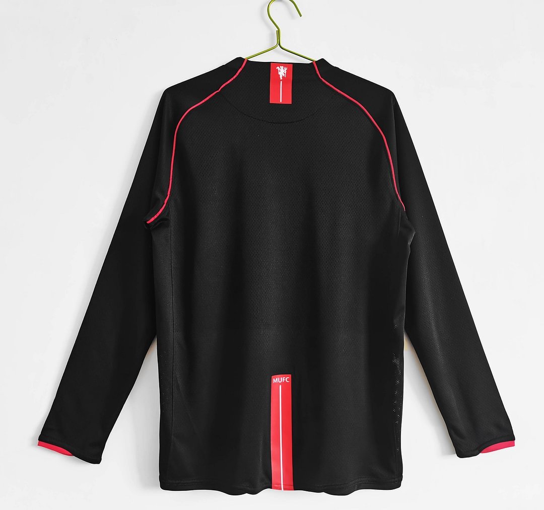 2007/2008 Retro Long Sleeve Manchester United Away Football Shirt