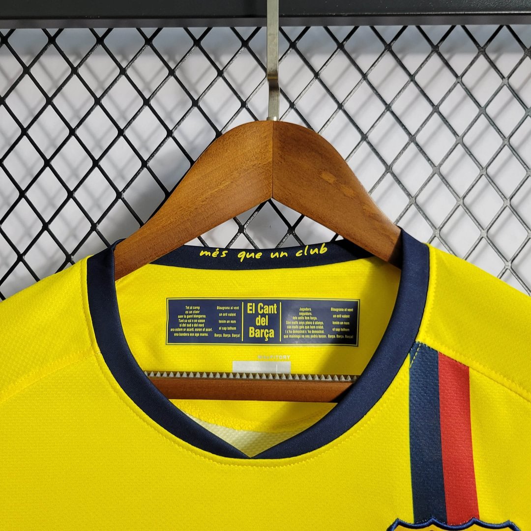 2008/2009 Retro Long Sleeve Barcelona Away Football Shirt