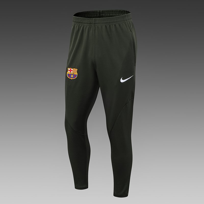 2023/2024 Barcelona Half-Pull Training Suit Green Football Shirt