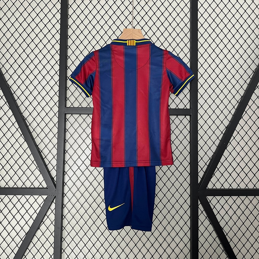 2009/2010 Retro Barcelona Home Football Shirt Kids