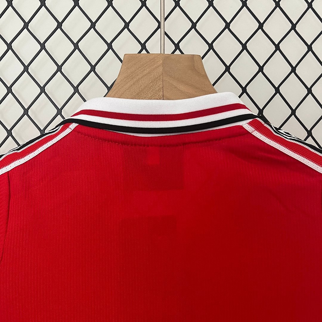 1998/1999 Retro Manchester United Home Football Shirt Kids