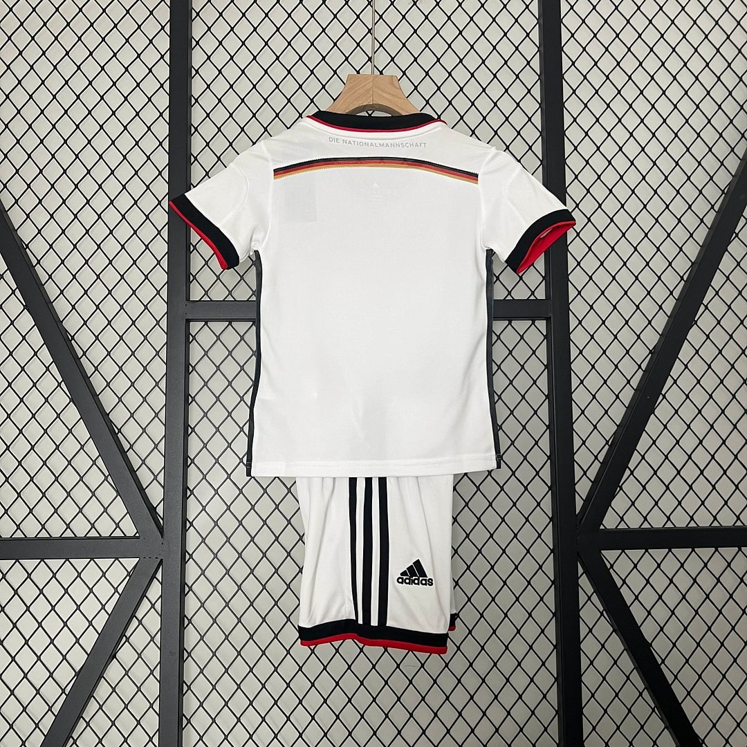 2014 Retro Germany Home Football Shirt Kids