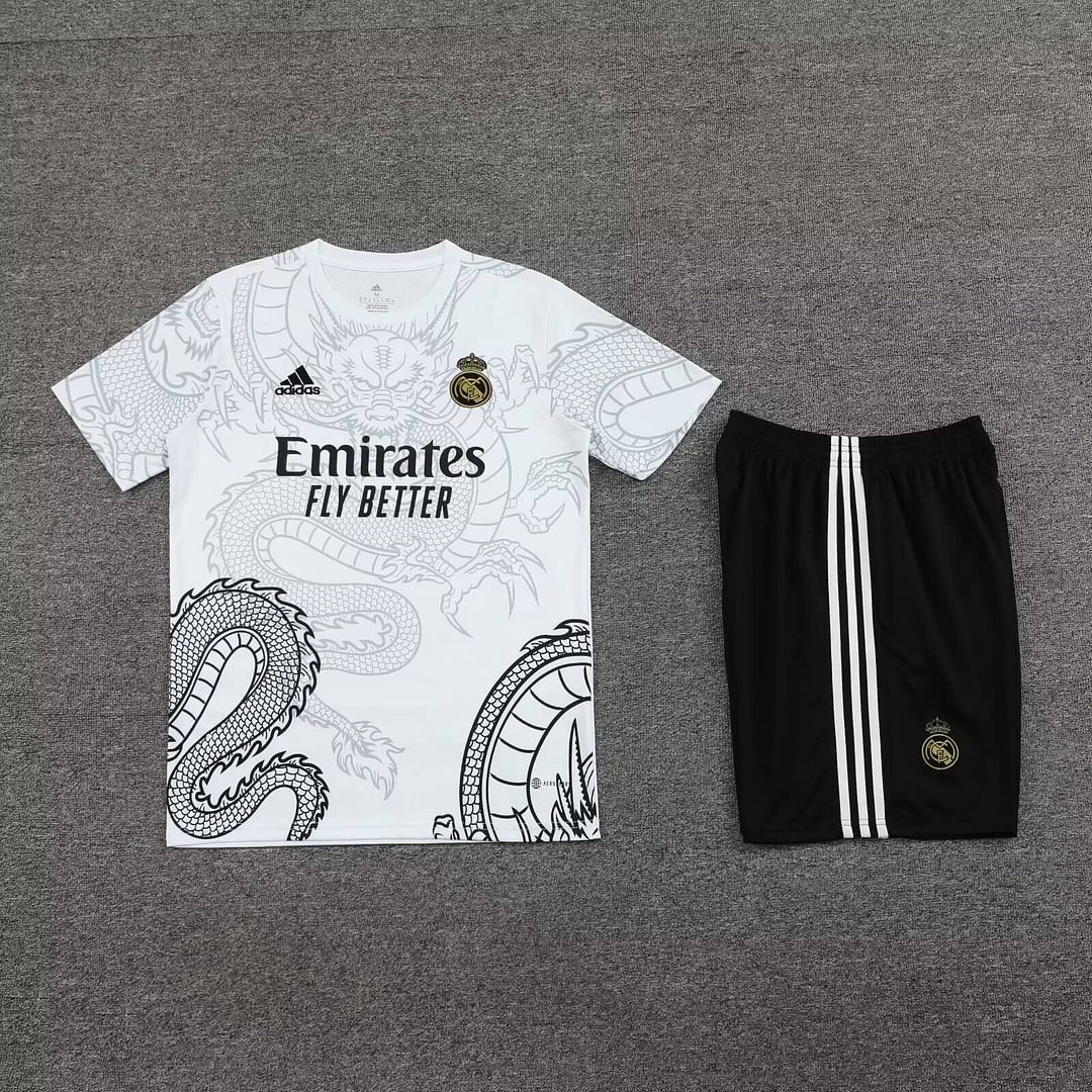 2024/2025 Real Madrid Training Wear White Suit Shirt