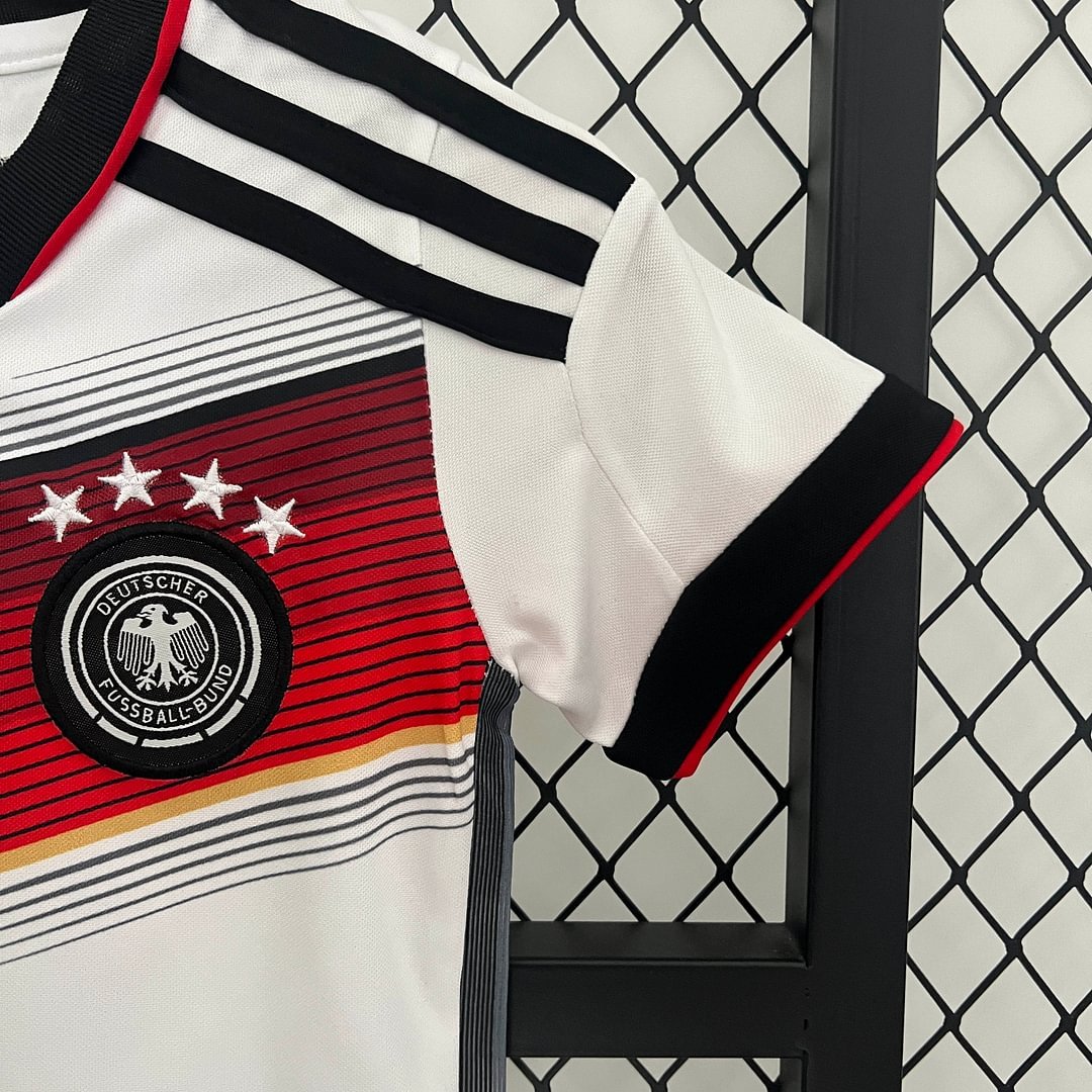 2014 Retro Germany Home Football Shirt Kids