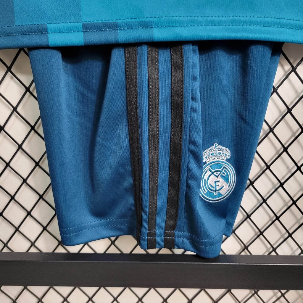 2017/2018 Retro Real Madrid Third Away Football Shirt Kids