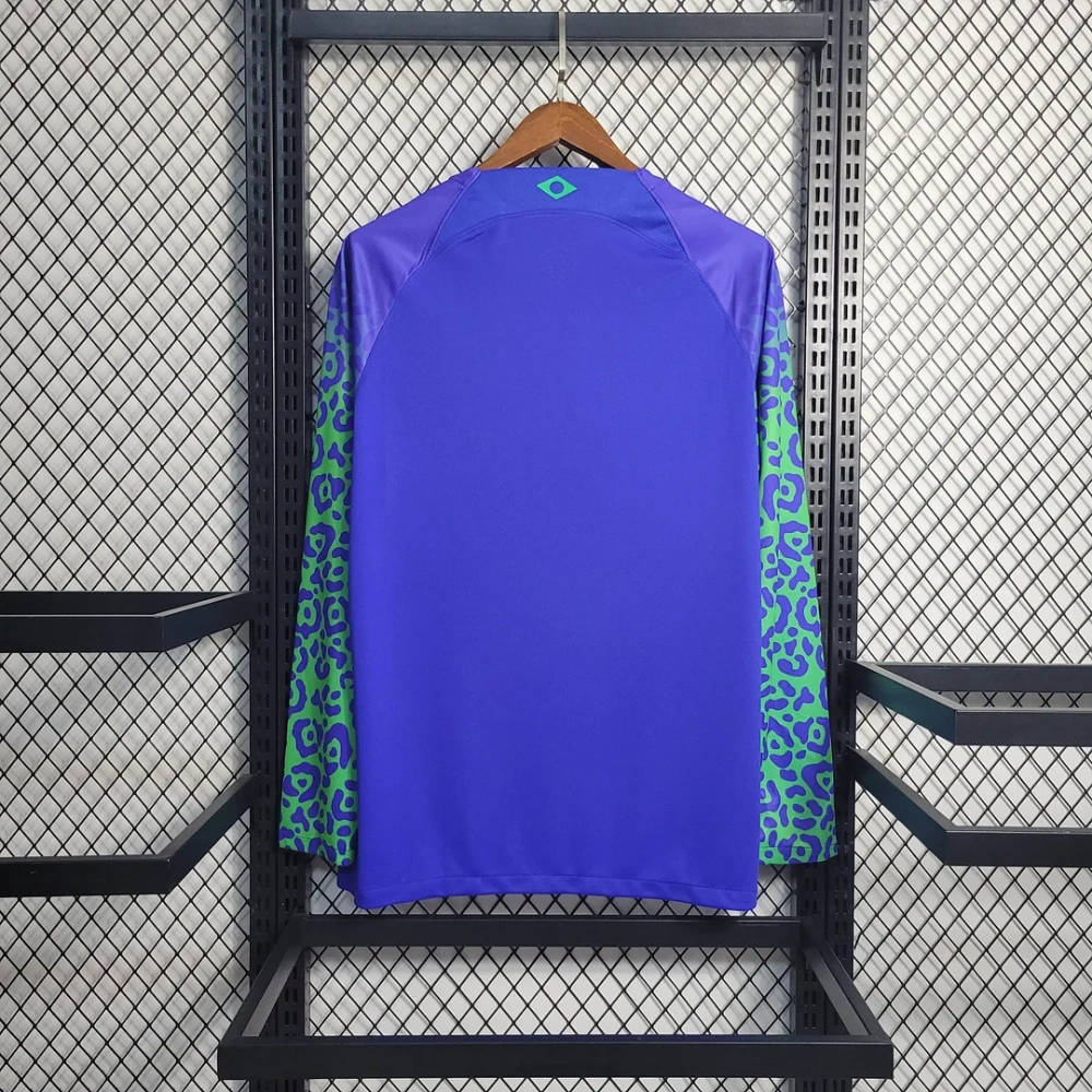 2023 Long Sleeve Brazil Away Football Shirt
