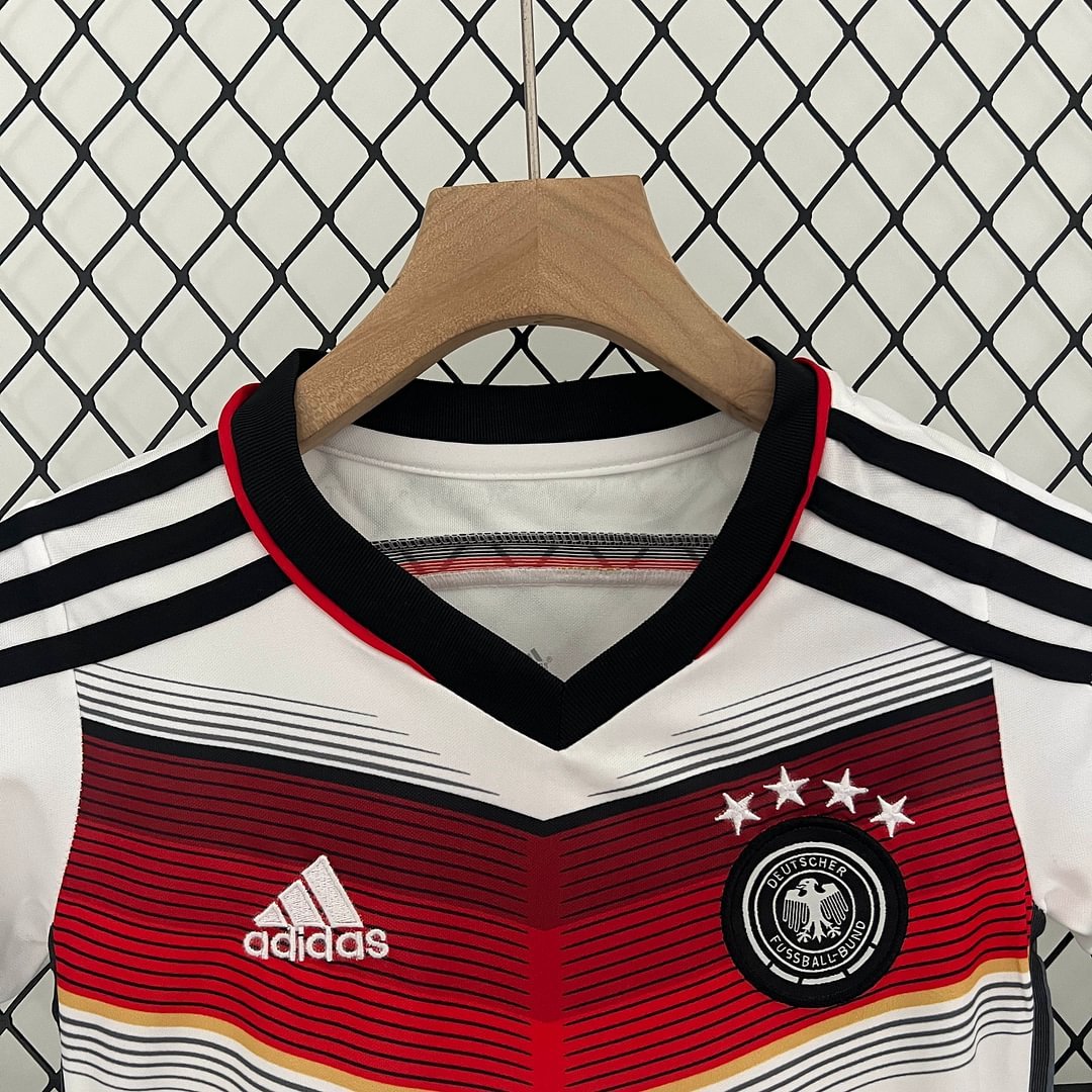 2014 Retro Germany Home Football Shirt Kids