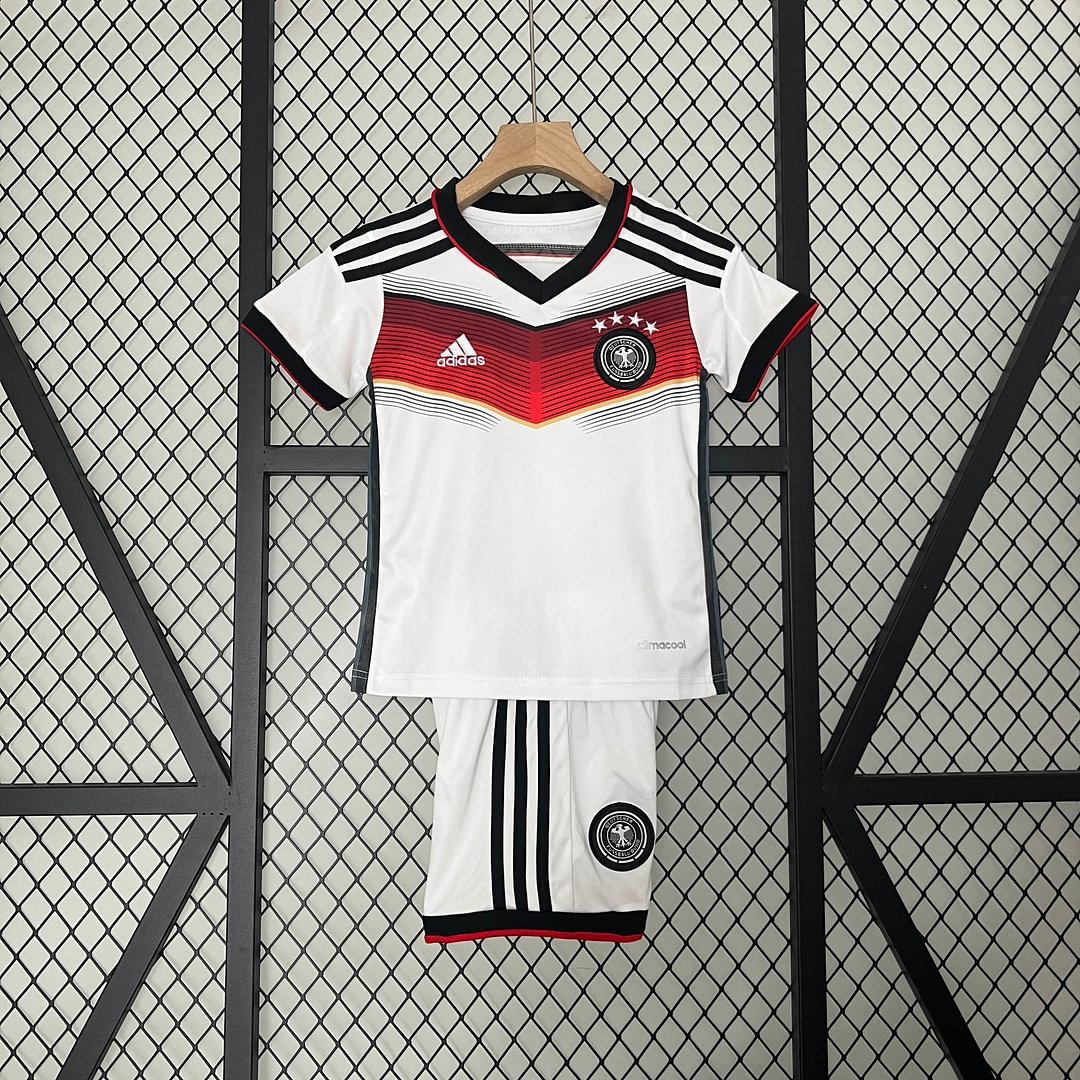 2014 Retro Germany Home Football Shirt Kids