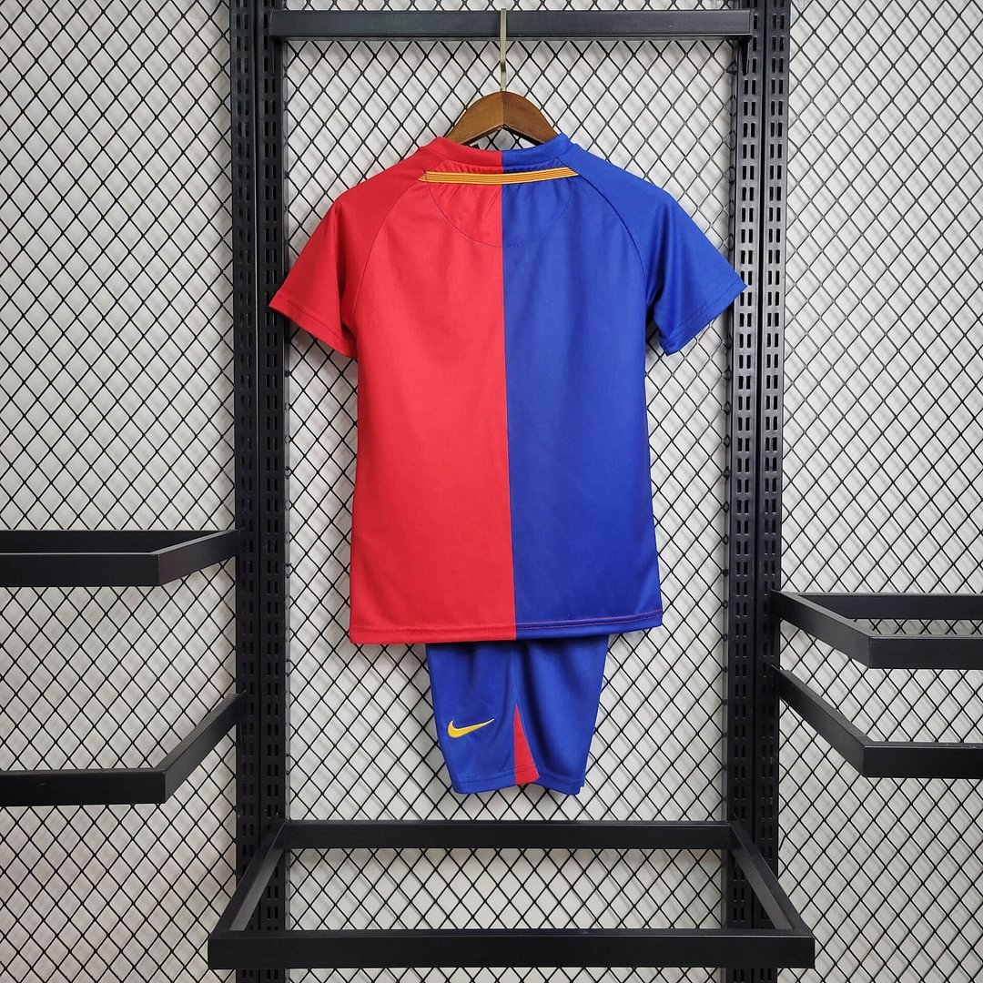 2008/2009 Retro Barcelona Home Football Shirt Kids