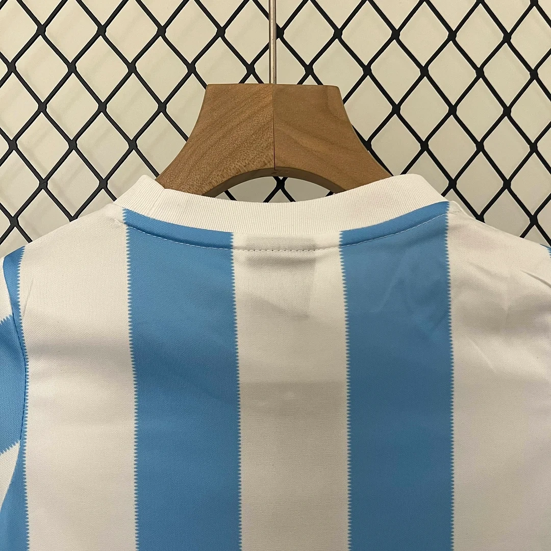 1986 Retro Argentina Home Football Shirt Kids