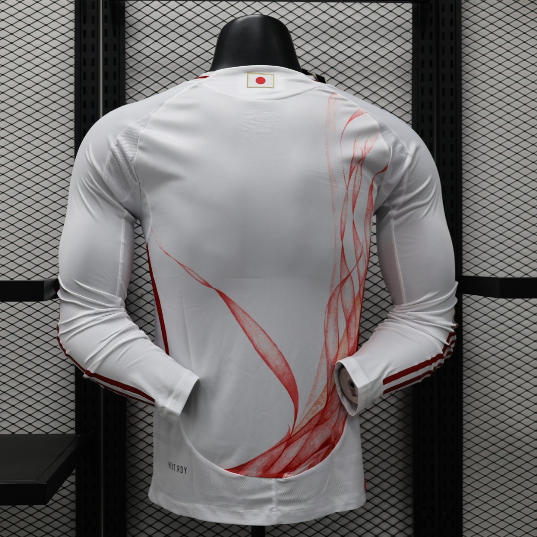 2024/2025 Players Edition Japan Away Long Sleeve Football Jersey