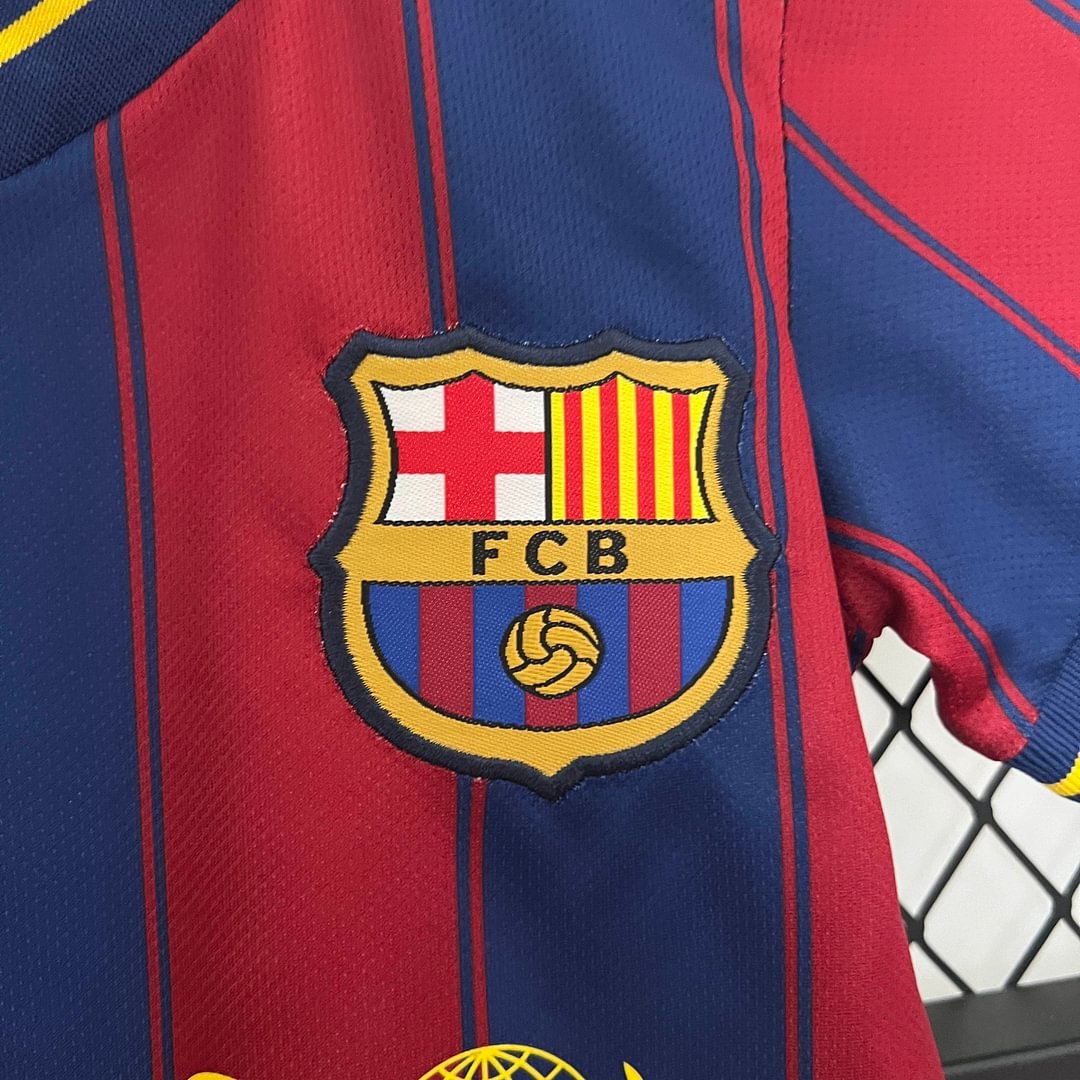 2009/2010 Retro Barcelona Home Football Shirt Kids