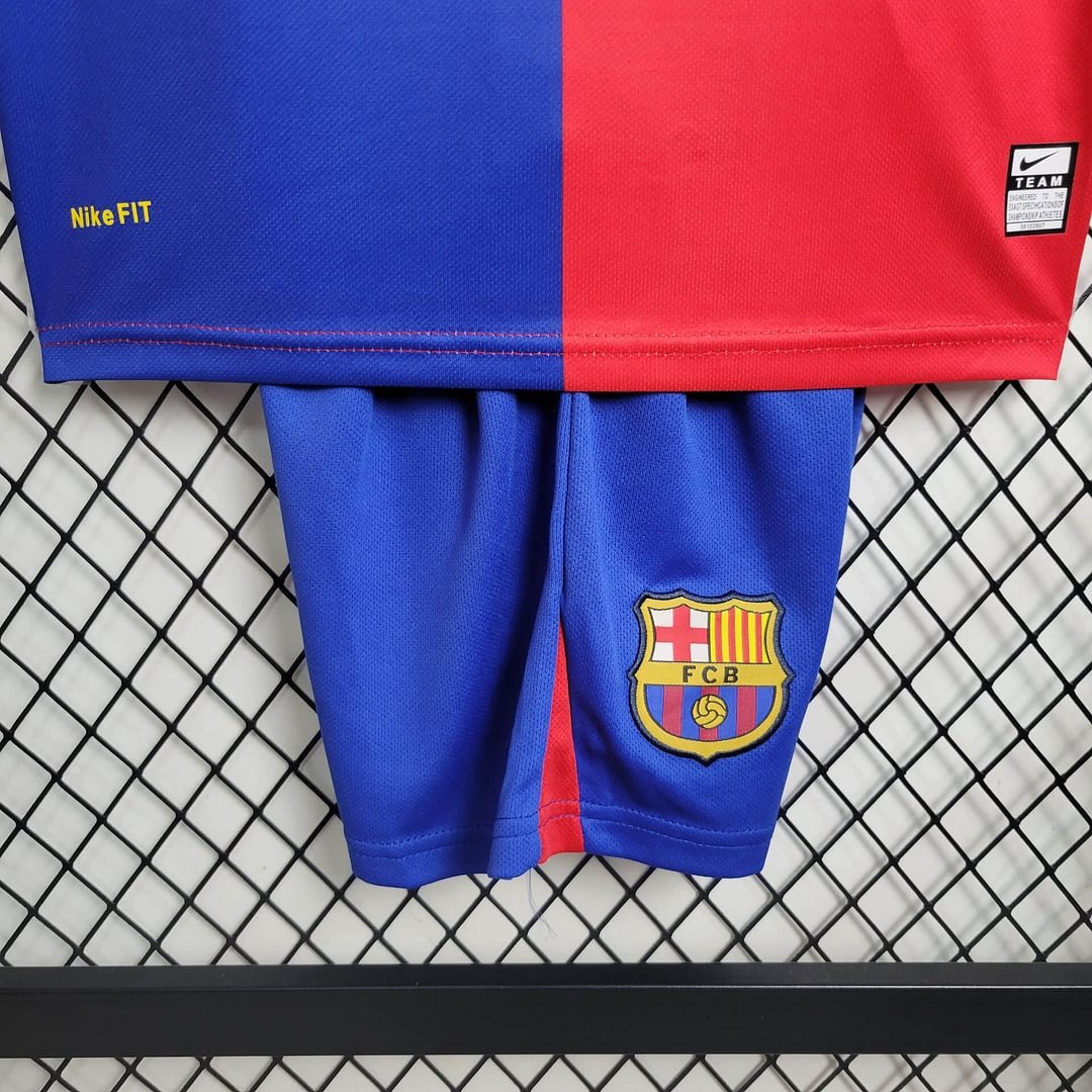 2008/2009 Retro Barcelona Home Football Shirt Kids