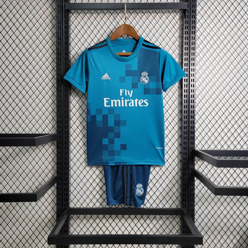 2017/2018 Retro Real Madrid Third Away Football Shirt Kids