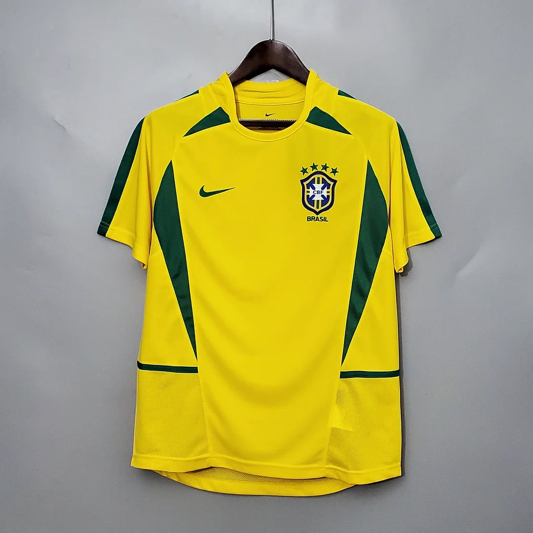 2002 Retro Brazil Home Football Shirt