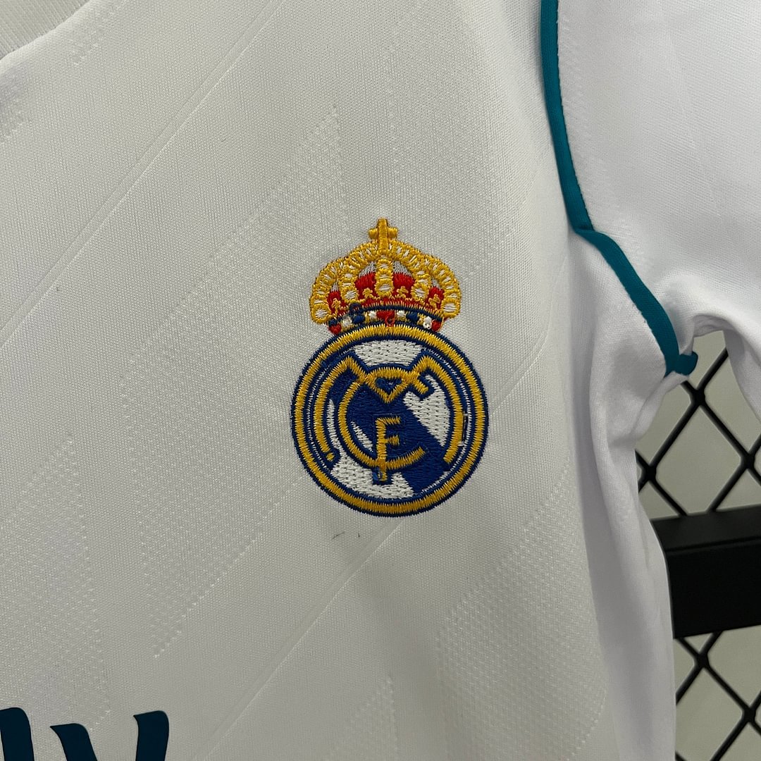2017/2018 Retro Real Madrid Home Football Shirt Kids