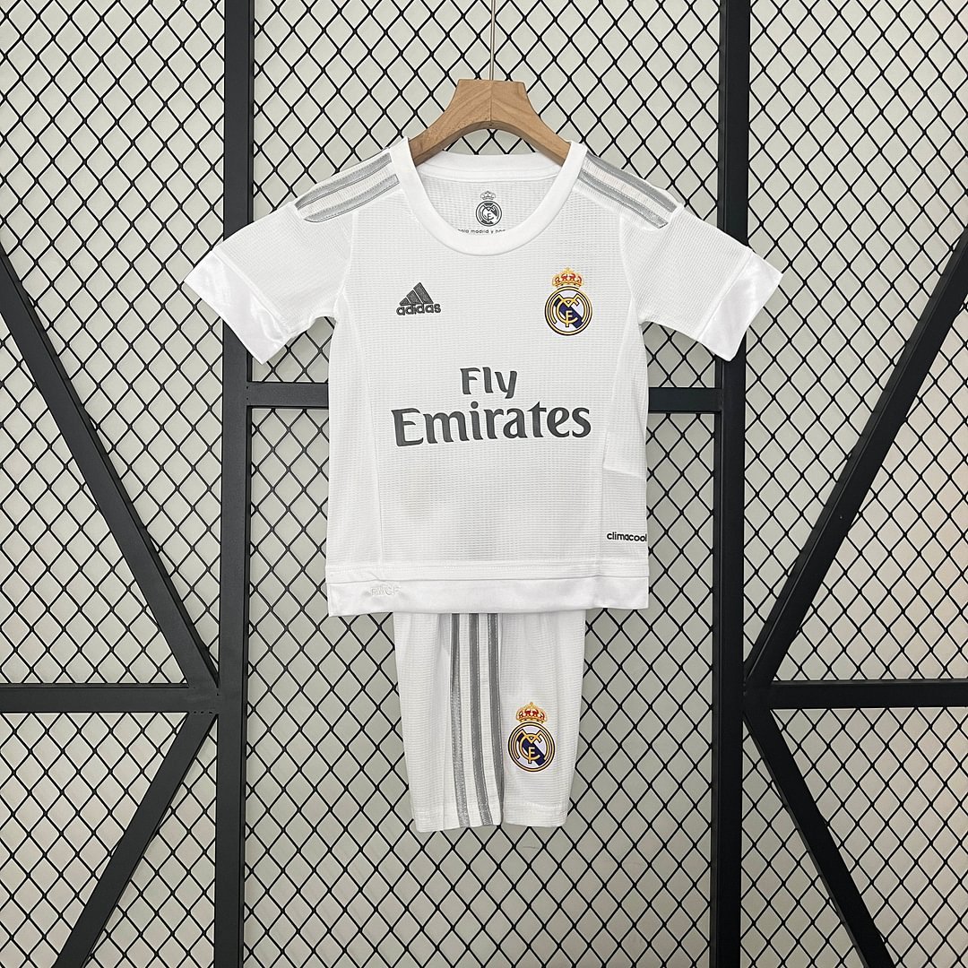 2015/2016 Retro Real Madrid Home Football Shirt Kids