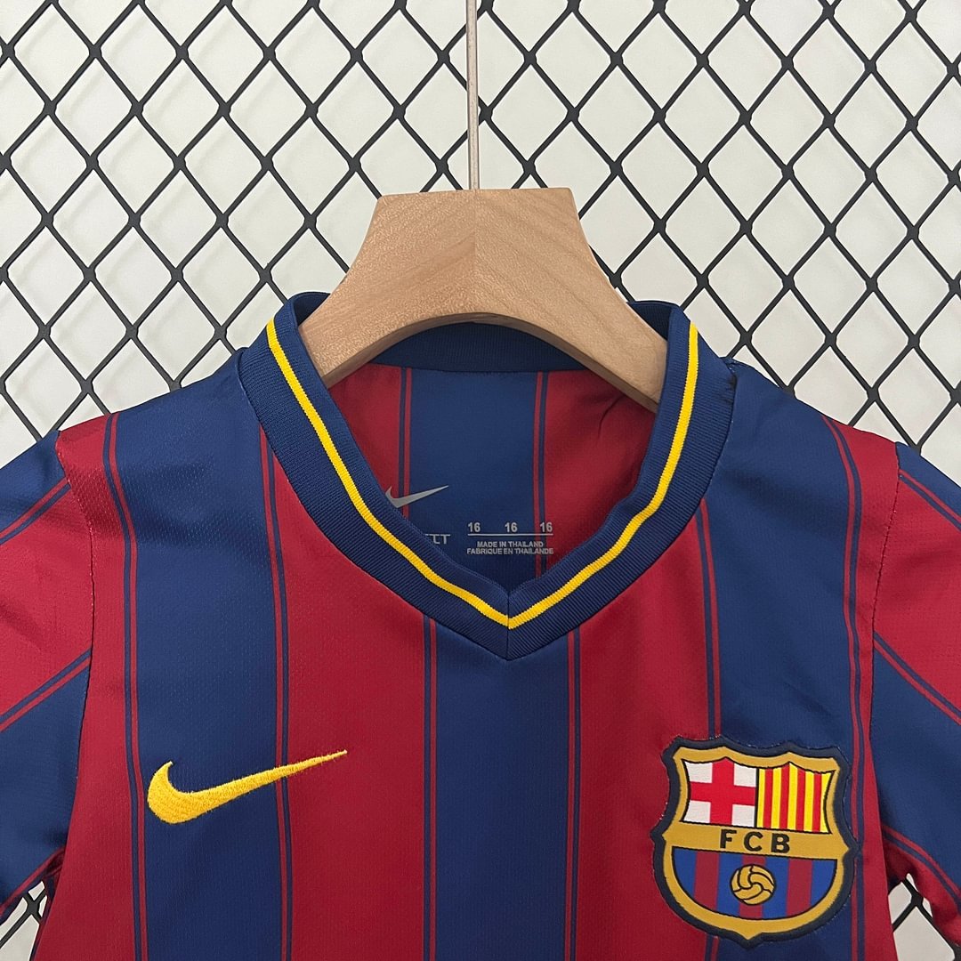 2009/2010 Retro Barcelona Home Football Shirt Kids