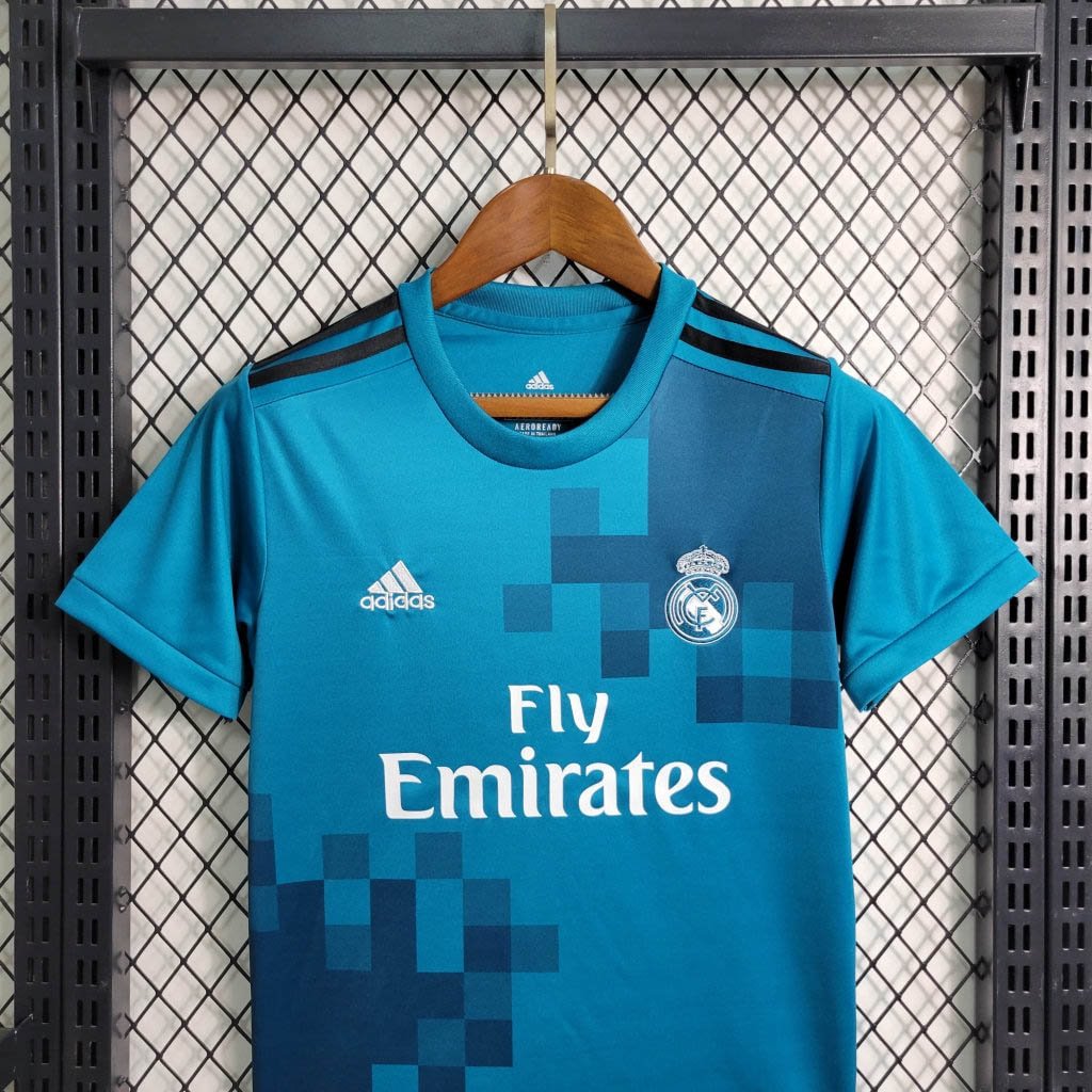 2017/2018 Retro Real Madrid Third Away Football Shirt Kids