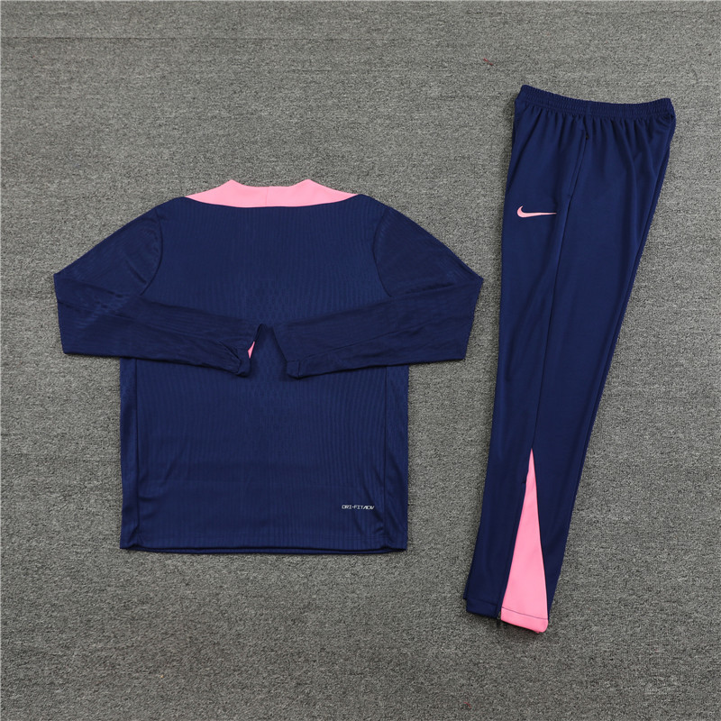 2024/2025 Players Edition Atletico Royal Blue Half-zip training suit Football Jersey