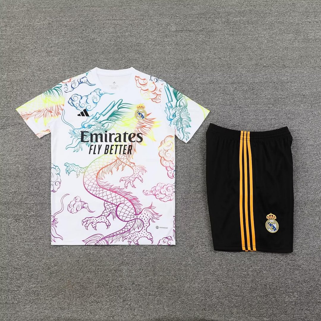2024/2025 Real Madrid Training Wear White Suit Shirt
