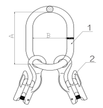 Grade 100 Master Link with Integrated Shorteners 2-Leg MLD Type