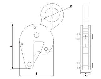 DLC-C Vertical Drum Lifter Clamp