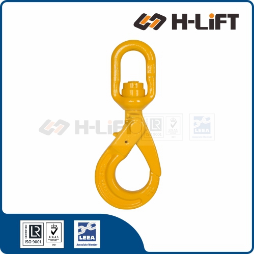 Grade 80 Swivel Self Locking Hook with Bearing | H-Lift