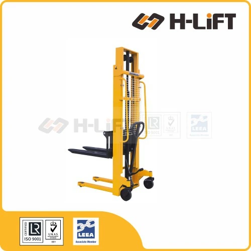 manual hydraulic pallet stacker with forks