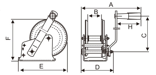 H-Lift Ratchet Hand Winch