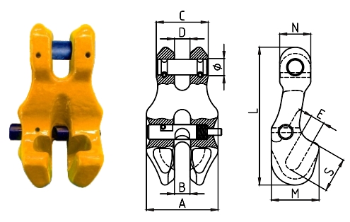 Grade 80 Locking Shortening Clutch Product Shot